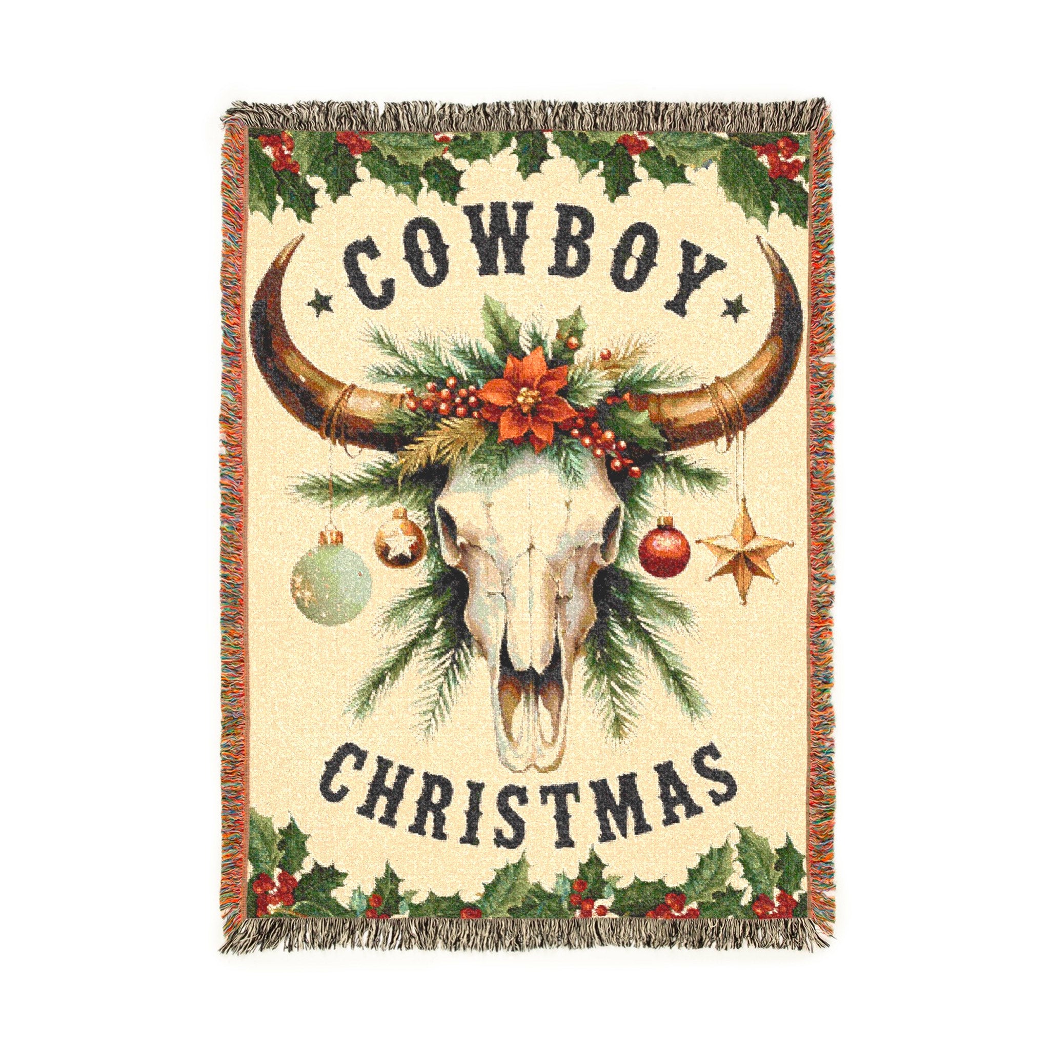 Cowboy Christmas Blanket